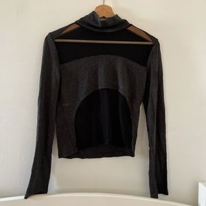 Mesh Long Sleeve Top
